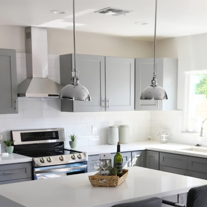 Belle 9" Modern Industrial Pendant Light