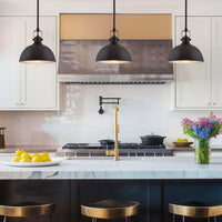 Belle 9" Contemporary Industrial Pendant Light