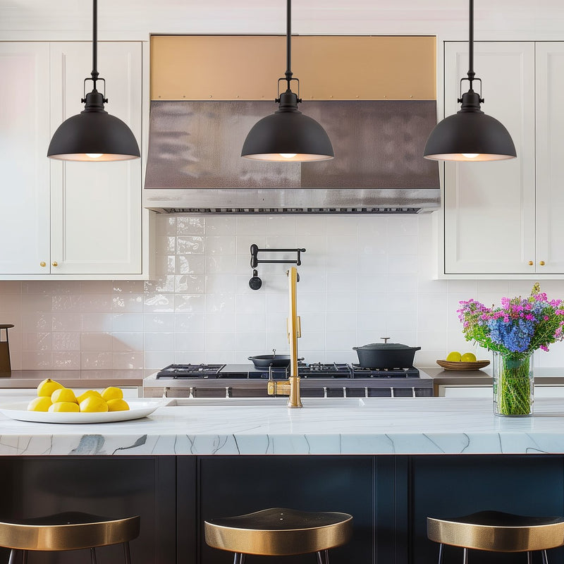 Belle 9" Contemporary Industrial Pendant Light