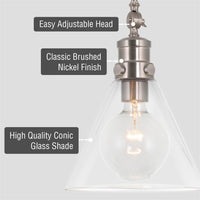 Emma 14" Modern Farmhouse Large Pendant Light