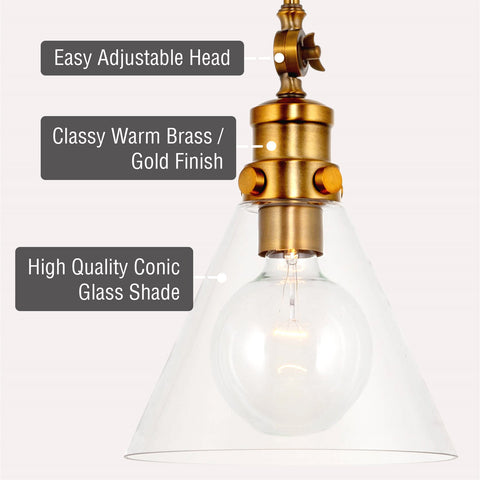 Emma 14" Modern Farmhouse Large Pendant Light