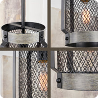 Giles 11" Modern Farmhouse Lattice Hanging Lantern Pendant Light