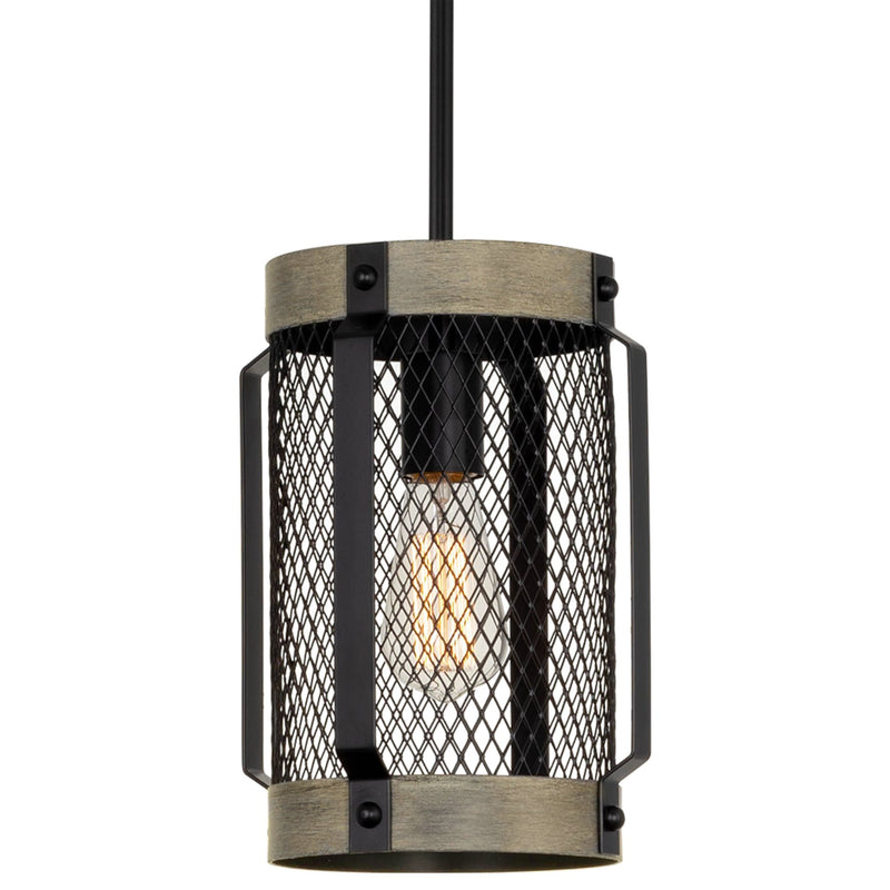 Giles 11" Modern Farmhouse Lattice Hanging Lantern Pendant Light