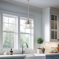 Ava 13" Modern Industrial Schoolhouse Pendant Light