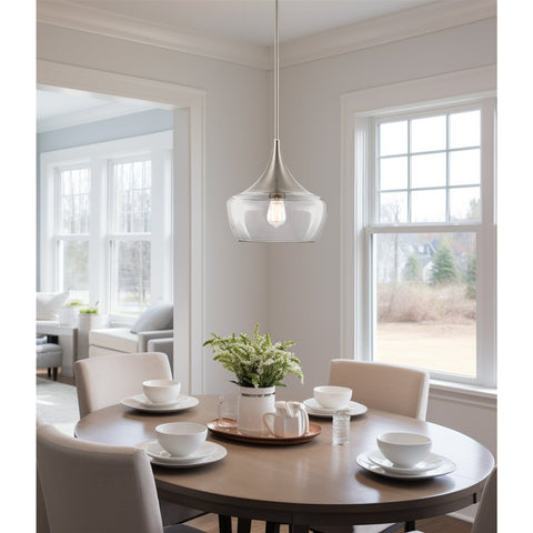 Ava 13" Modern Industrial Schoolhouse Pendant Light