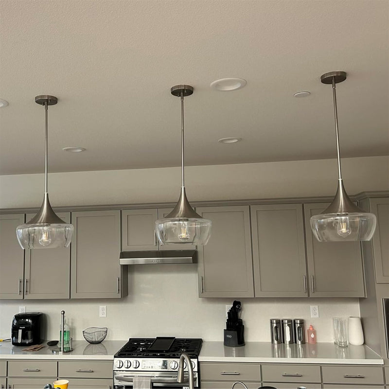 Ava 13" Modern Industrial Schoolhouse Pendant Light