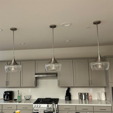 Ava 13" Modern Industrial Schoolhouse Pendant Light