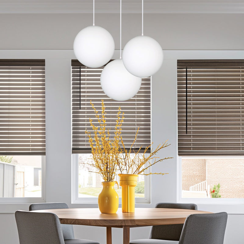 Ceres 10" Mid-Century Modern Hanging Orb Pendant Light