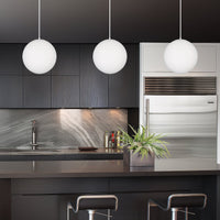 Ceres 10" Mid-Century Modern Hanging Orb Pendant Light