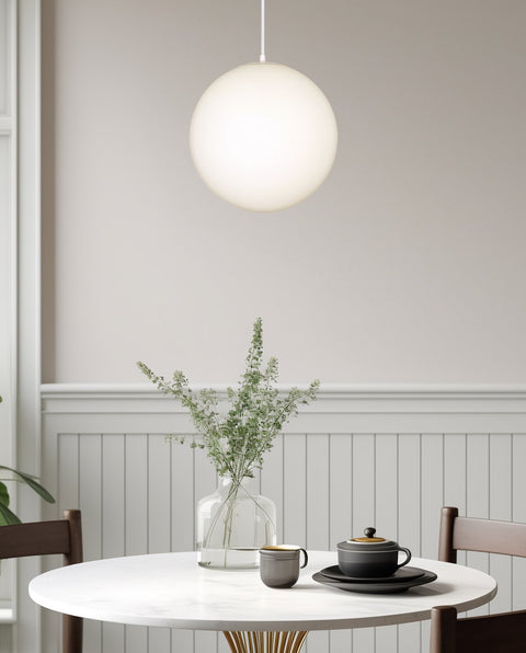 Ceres 12" Mid-Century Modern Hanging Orb Pendant Light