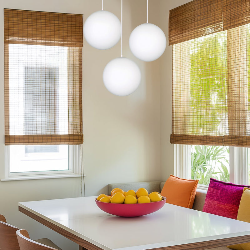 Ceres 8" Mid-Century Modern Hanging Orb Pendant Light