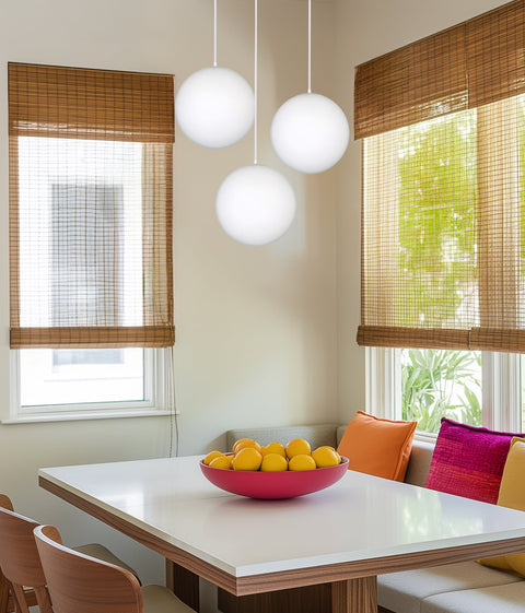 Ceres 8" Mid-Century Modern Hanging Orb Pendant Light