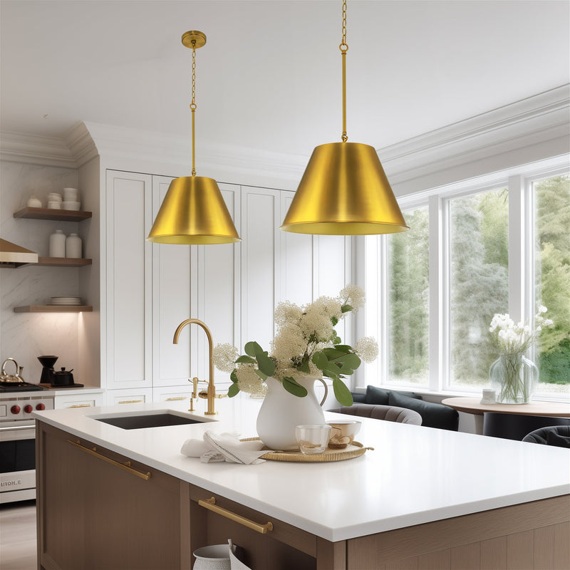 Vida 18" Modern Industrial Pendant Light