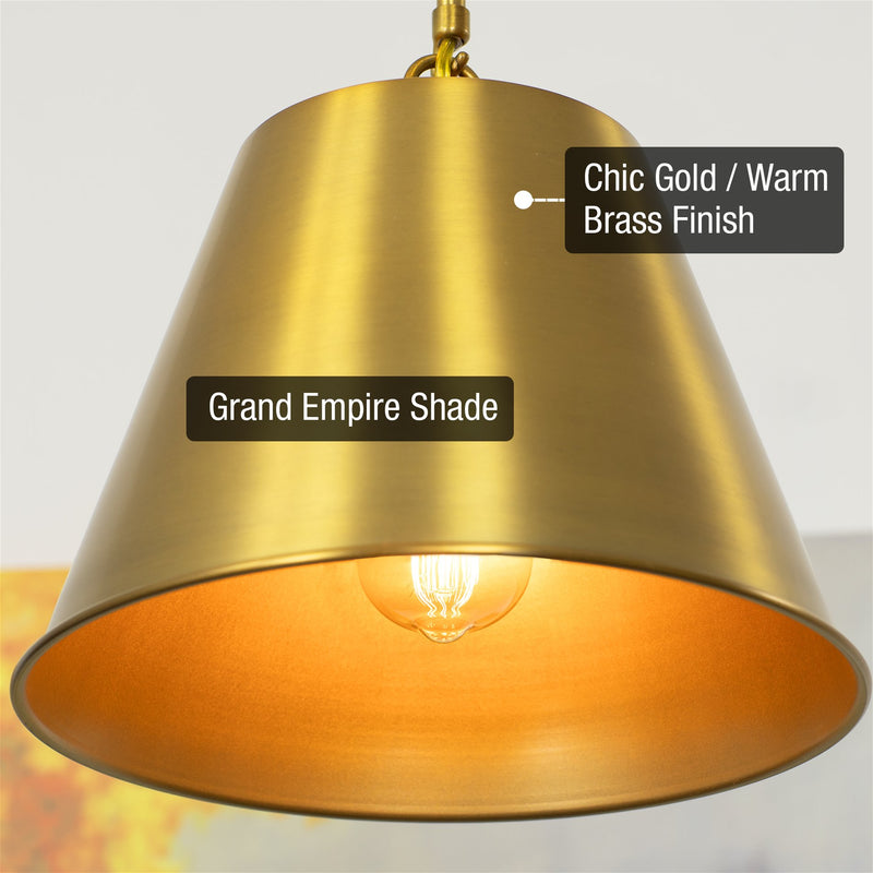 Vida 12" Modern Industrial Pendant Light