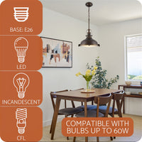 Beacon 11" Industrial Farmhouse / Nautical Pendant Light