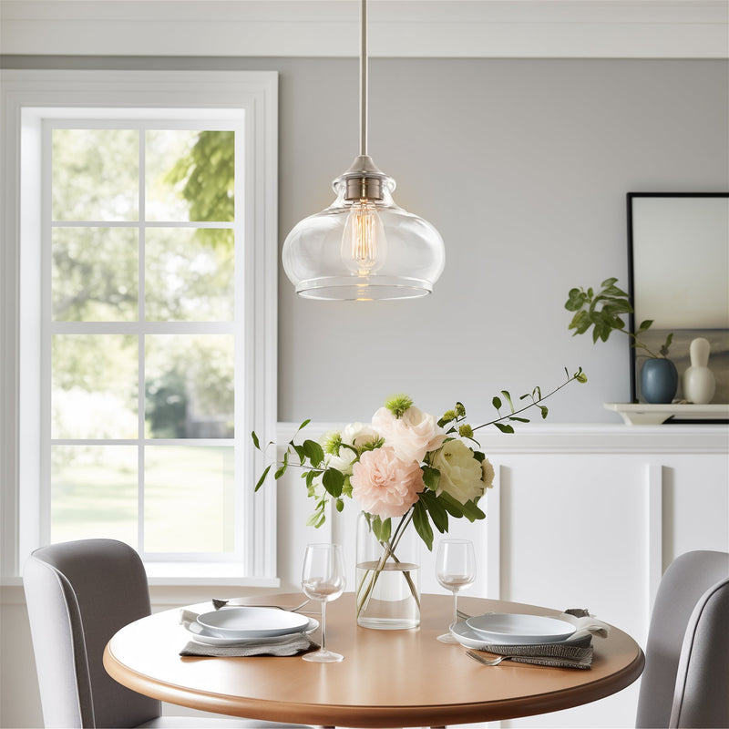 Harlow 9" Modern Industrial Farmhouse / Schoolhouse / Rustic Pendant Light