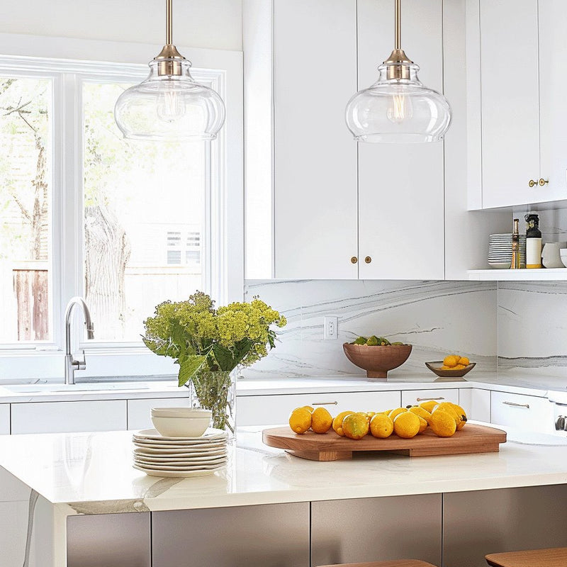 Harlow 9" Modern Industrial Farmhouse / Schoolhouse / Rustic Pendant Light