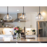 Harlow 9" Modern Industrial Farmhouse Pendant Light