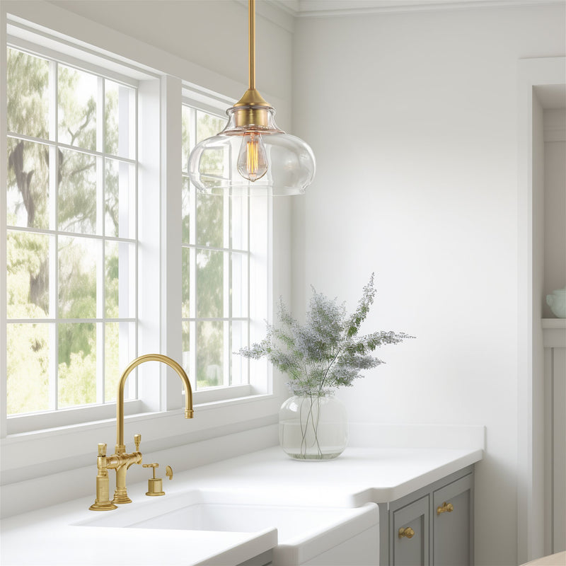 Harlow 9" Modern Industrial Farmhouse / Schoolhouse / Rustic Pendant Light