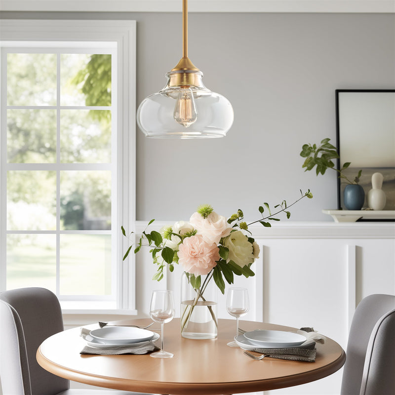 Harlow 9" Modern Industrial Farmhouse / Schoolhouse / Rustic Pendant Light