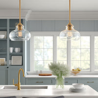 Harlow 9" Modern Industrial Farmhouse / Schoolhouse / Rustic Pendant Light