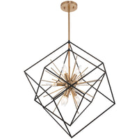 Berkshire 27" 9-Light Mid Century Modern Foyer Geometric Pendant Light