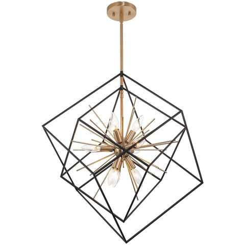 Berkshire 27" 9-Light Mid Century Modern Foyer Geometric Pendant Light