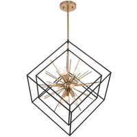 Berkshire 27" 9-Light Mid Century Modern Foyer Geometric Pendant Light