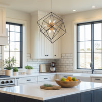 Berkshire 27" 9-Light Mid Century Modern Foyer Geometric Pendant Light