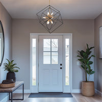 Berkshire 27" 9-Light Mid Century Modern Foyer Geometric Pendant Light