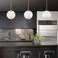 Ceres 12"  Mid-Century Modern Hanging Orb Pendant Light