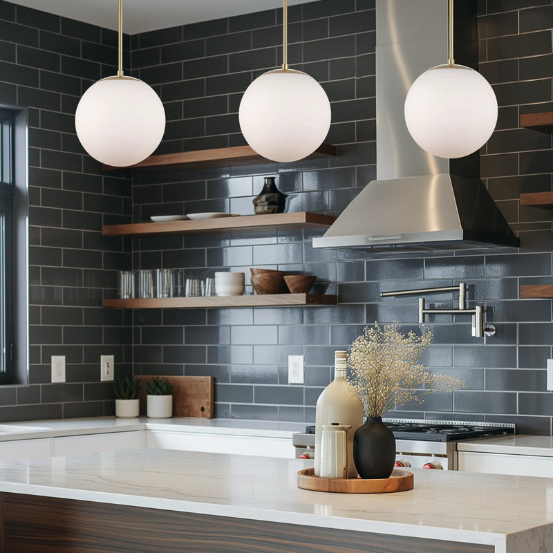 Ceres 12"  Mid-Century Modern Hanging Orb Pendant Light