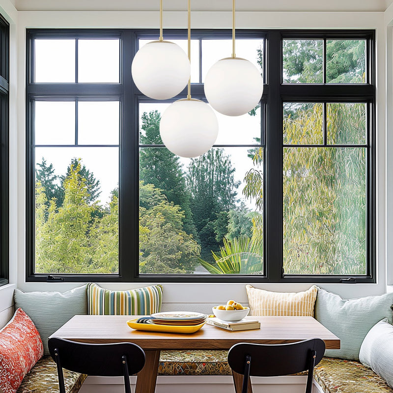 Ceres 12"  Mid-Century Modern Hanging Orb Pendant Light