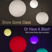 Ceres 12"  Mid-Century Modern Hanging Orb Pendant Light