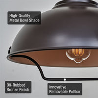 Sequoia 13" Large Industrial Farmhouse Pulley Pendant Light