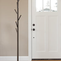 Addison 68" Modern 6 Hook Free Standing Metal Coat Rack, Oil-Rubbed Bronze