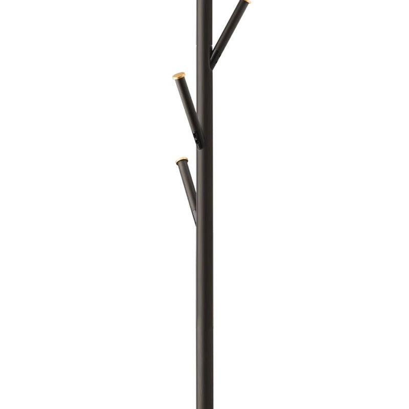 Addison 68" Modern 6 Hook Free Standing Metal Coat Rack, Oil-Rubbed Bronze