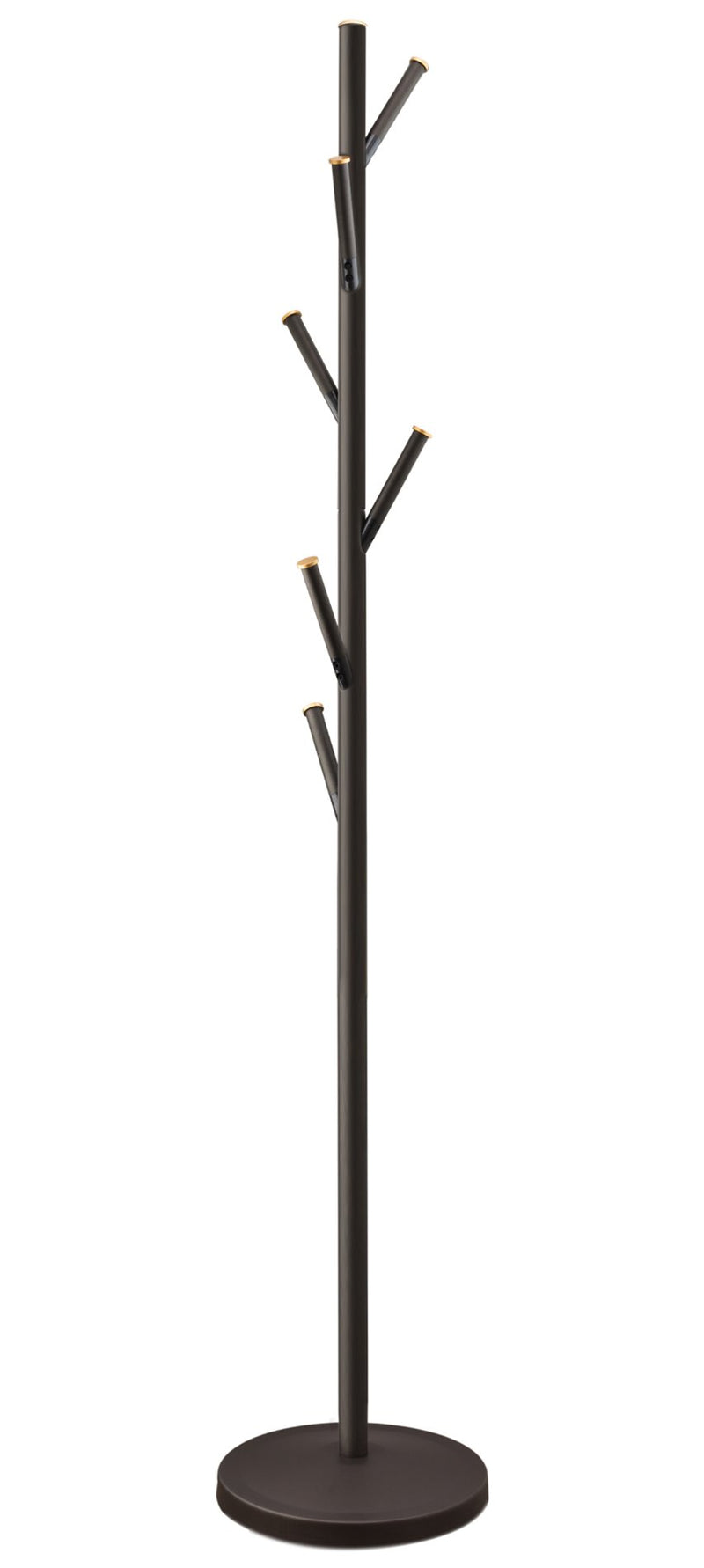 Addison 68" Modern 6 Hook Free Standing Metal Coat Rack, Oil-Rubbed Bronze