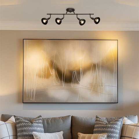 Broadway 30" Industrial 4-Light Directional Track Lighting