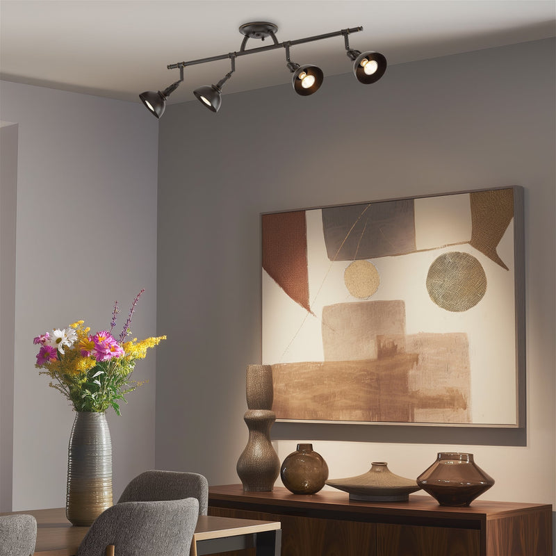 Broadway 30" Industrial 4-Light Directional Track Lighting