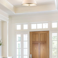 Zoey 18" Modern 3-Light Semi-Flush Mount Ceiling Light