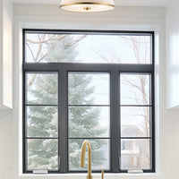 Zoey 18" Modern 3-Light Semi-Flush Mount Ceiling Light