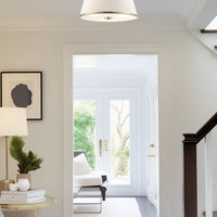 Zoey 18" Modern 3-Light Semi-Flush Mount Ceiling Light