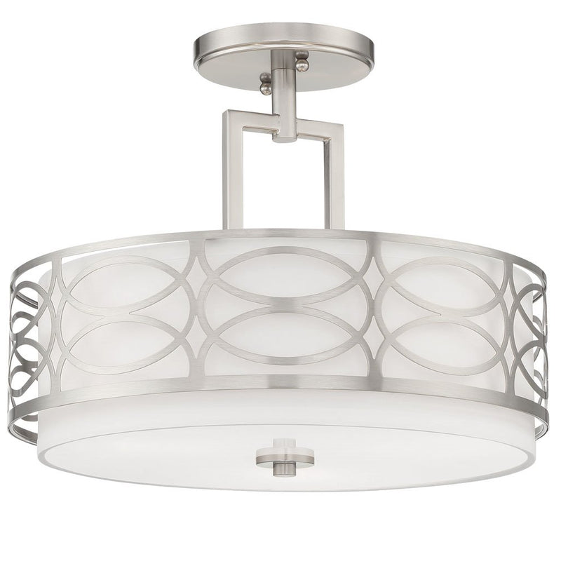 Sienna 15" 3-Light Semi Flush Mount Ceiling Light