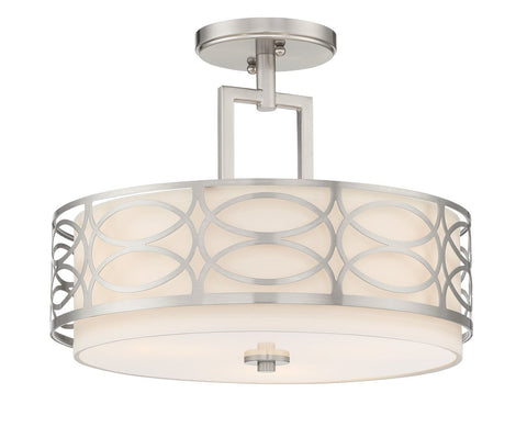 Sienna 15" 3-Light Semi Flush Mount Ceiling Light