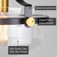 Zurich 12" Rustic Farmhouse Semi-Flush Mount Ceiling Light