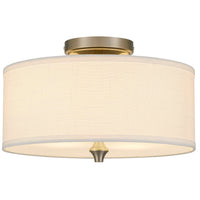 Newport 14" 2-Light Modern Semi-Flush Mount Ceiling Light