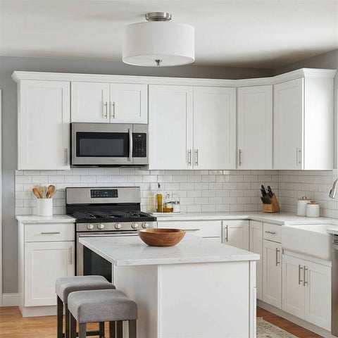 Newport 14" 2-Light Modern Semi-Flush Mount Ceiling Light