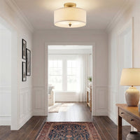 Newport 14" 2-Light Modern Semi-Flush Mount Ceiling Light