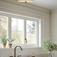 Newport 14" Modern 2-Light Semi-Flush Mount Ceiling Light